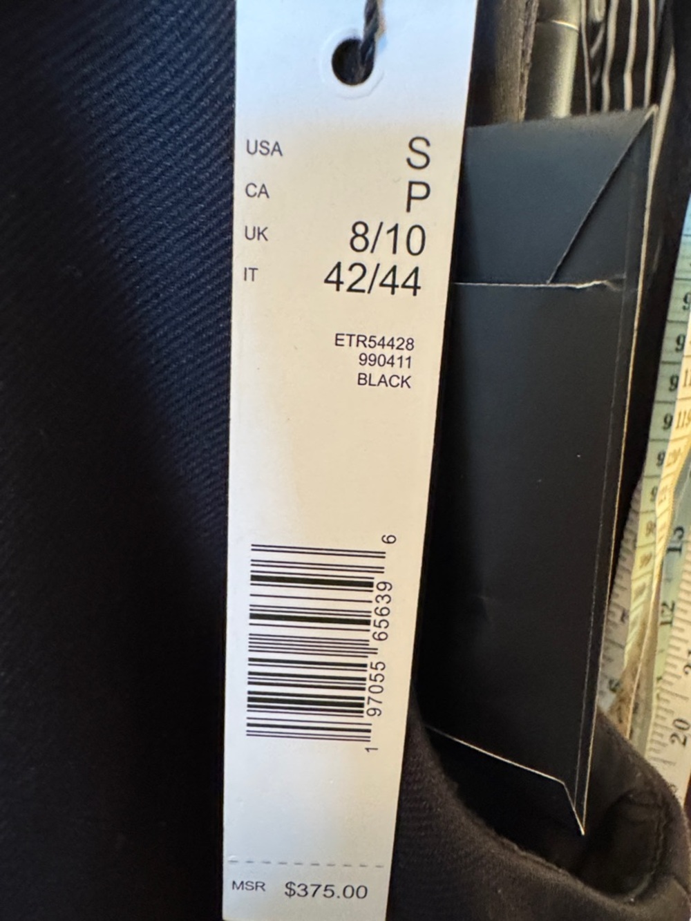 Ellie Tahari Black Shift Dress With Pockets - Picture 3 of 5